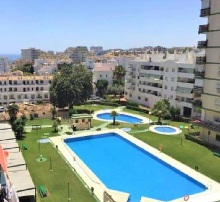 Estudio Con Vista Al Mar A 200 Mts De La Playa 베날마데나코스타 외부 사진